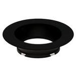 Flat black diffuse finish reflector w/extended black flange